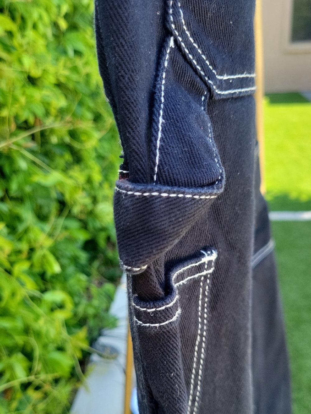 FORD Embroidered Star Double Knee Carpenter Baggy Jeans Sz 32 - Picture 13 of 13